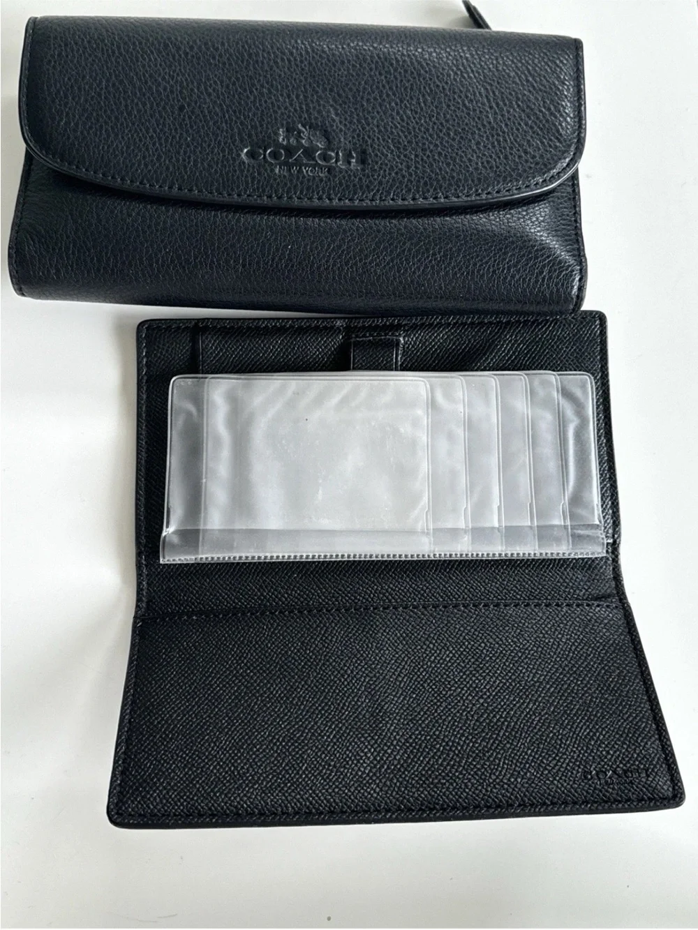 Coach Wallet And Check Book Black